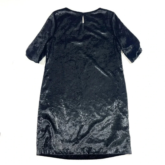 Gibson Latimer Velvet Metallic Stripe Shift Dress - Picture 3 of 8